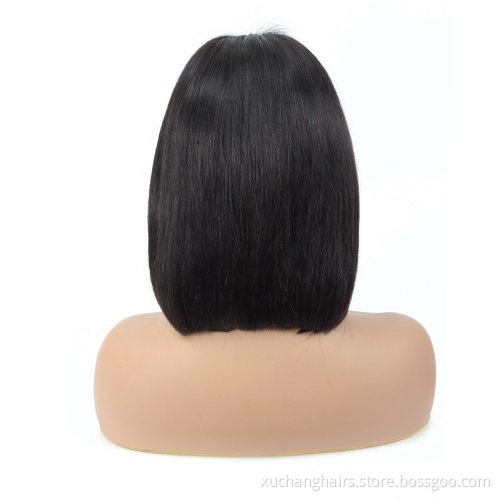 Black Straight 13x6 Lace Front BOB Wig Mink Virgin Human Hair BOB Wigs HD Human Lace Wig